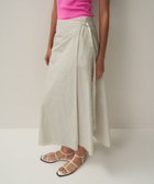 【エイトン/ATON】のHAND DYED NYLON ラップスカート GRAY|ID: prp329100004563756 ipo3291000000032527749