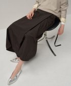 【エイトン/ATON】のHAND DYED NYLON ラップスカート BROWN|ID: prp329100004563756 ipo3291000000032527750