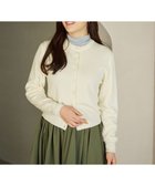 【ハッシュニュアンス/#Newans】の【カシミヤ混】コンパクトニットカーディガン オフ|ID: prp329100004563775 ipo3291000000033355421