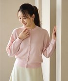 【ハッシュニュアンス/#Newans】の【カシミヤ混】コンパクトニットカーディガン ピンク|ID: prp329100004563775 ipo3291000000033355423
