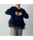 【イェッカ ヴェッカ/YECCA VECCA】のチュールMIXデザインブラウス 人気、トレンドファッション・服の通販 founy(ファニー) ファッション Fashion レディースファッション WOMEN トップス・カットソー Tops/Tshirt シャツ/ブラウス Shirts/Blouses おすすめ Recommend とろみ Thickness セレモニー Ceremony チュール Tulle トレンド Trend ポケット Pocket エレガント 上品 Elegant 夏 Summer S/S・春夏 Ss・Spring/Summer A/W・秋冬 Aw・Autumn/Winter・Fw・Fall-Winter thumbnail Black|ID: prp329100004563814 ipo3291000000032274156