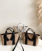 【ラ バガジェリー/LA BAGAGERIE】の【maison vert】 【ペーパー素材・多収納】リボンハンドル2WAYかごバッグ 人気、トレンドファッション・服の通販 founy(ファニー) ファッション Fashion レディースファッション Fashion for Women バッグ Bags 財布 Wallet, Purse 手帳 Planner, Notebook ハンカチ Handkerchief, Hanky ペーパー Paper, Kraft Paper ポケット Pocket, Pocket Detail ポーチ Pouch, Small Case リップ Lip, Lip Motif リボン Ribbon, Bow |ID:prp329100004563815
