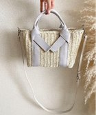 【ラ バガジェリー/LA BAGAGERIE】の【maison vert】 【ペーパー素材・多収納】リボンハンドル2WAYかごバッグ ライトグレー|ID: prp329100004563815 ipo3291000000032501987