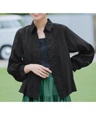 【ティアクラッセ/Tiaclasse】の【洗える】はしごレースパフ袖シャツ ブラック|ID: prp329100004563822 ipo3291000000034757335