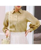 【ティアクラッセ/Tiaclasse】の【洗える】はしごレースパフ袖シャツ イエロー|ID: prp329100004563822 ipo3291000000035620407