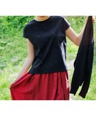 【エニィ スィス/any SiS】の【洗える】ビジュー付き カットソー ブラック|ID: prp329100004563845 ipo3291000000032511208