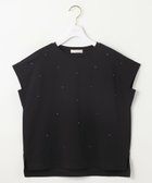 【エニィ スィス/any SiS】の【洗える】ビジュー付き カットソー ブラック|ID: prp329100004563845 ipo3291000000034911313