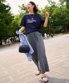 【エニィファム/any FAM】の【洗濯機可/セットアップ可/UVケア/速乾/イージーケア】サラサラテックリネンパンツ チャコールグレー|ID: prp329100004563854 ipo3291000000033399395