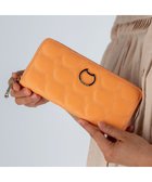 【ツモリチサト キャリー/tsumori chisato CARRY】のラインネコ ラウンドファスナー長財布 オレンジ|ID: prp329100004563863 ipo3291000000032726695