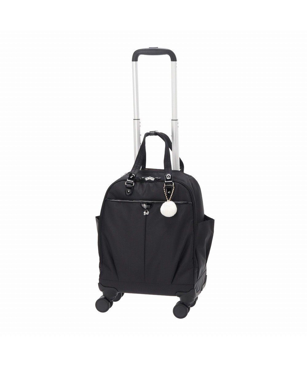 【エースバッグズアンドラゲッジ/ACE BAGS & LUGGAGE】のKanana project COLLECTION シェリTR スーツケース 2～3泊 機内持込 キャスターストッパー 17951 カナナプロジェクト コレクション インテリア・キッズ・メンズ・レディースファッション・服の通販 founy(ファニー) 　ファッション　Fashion　レディースファッション　Fashion for Women　スーツ　Business Suits & Workwear　クッション　Cushion, Throw Pillow　コレクション　Collection, Seasonal Line　傘　Umbrella, Parasol　軽量　Lightweight, Ultra Light　フロント　Front, Front Design　ポケット　Pocket, Pocket Detail　メッシュ　Mesh, Net Fabric　リュック　Backpack, Rucksack　再入荷　Restock / Back in Stock　旅行　Travel　スーツケース キャリーケース　Suitcase / Carry Case　エレガント 上品　Elegant　ギフト プレゼント　Gift / Present　ブラック|ID: prp329100004563864 ipo3291000000033533624