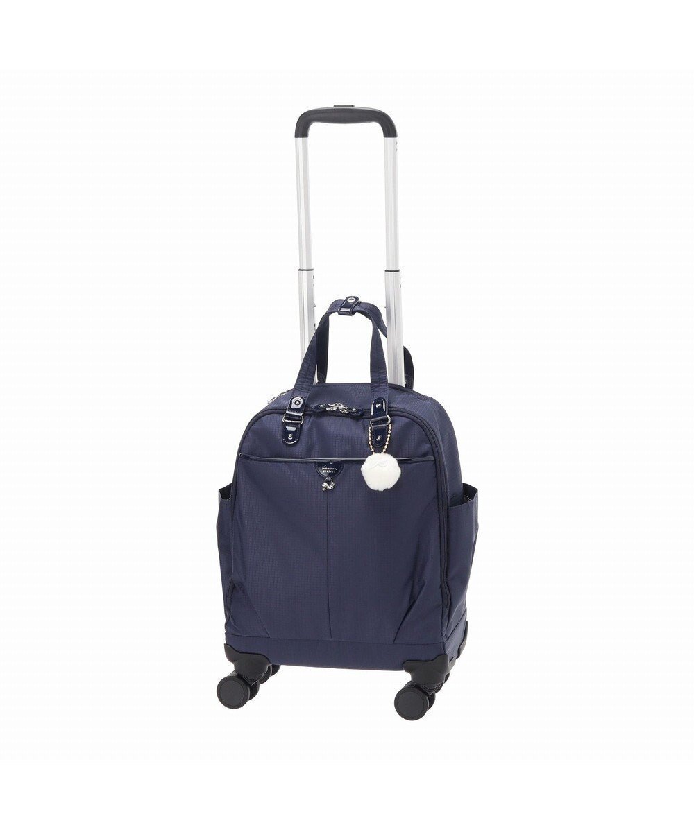 【エースバッグズアンドラゲッジ/ACE BAGS & LUGGAGE】のKanana project COLLECTION シェリTR スーツケース 2～3泊 機内持込 キャスターストッパー 17951 カナナプロジェクト コレクション インテリア・キッズ・メンズ・レディースファッション・服の通販 founy(ファニー) 　ファッション　Fashion　レディースファッション　Fashion for Women　スーツ　Business Suits & Workwear　クッション　Cushion, Throw Pillow　コレクション　Collection, Seasonal Line　傘　Umbrella, Parasol　軽量　Lightweight, Ultra Light　フロント　Front, Front Design　ポケット　Pocket, Pocket Detail　メッシュ　Mesh, Net Fabric　リュック　Backpack, Rucksack　再入荷　Restock / Back in Stock　旅行　Travel　スーツケース キャリーケース　Suitcase / Carry Case　エレガント 上品　Elegant　ギフト プレゼント　Gift / Present　ネイビー|ID: prp329100004563864 ipo3291000000033533626