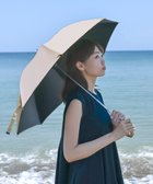 【アトレナ/ATRENA】の【遮熱/遮光/UVカット】コカゲル®UV100%cut 晴雨兼用 スライド式ロングアンブレラ ベージュ×ブラック|ID: prp329100004563871 ipo3291000000032605439