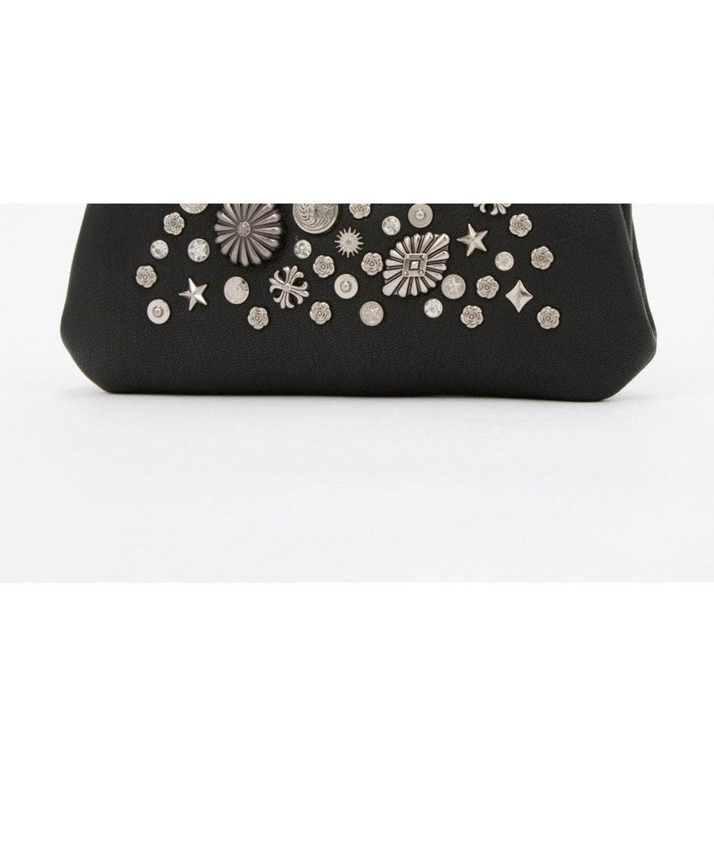 【アンビリオン/UNBILLION】のペルケ perche / マルチスタッズがま口ロングウォレット インテリア・キッズ・メンズ・レディースファッション・服の通販 founy(ファニー) 　ファッション　Fashion　レディースファッション　Fashion for Women　ミニ財布・二つ折り財布　Wallets & Card Cases　クール　Cool, Chic　スタッズ　Studs, Metal Accents　財布　Wallet, Purse　ブラック|ID: prp329100004563878 ipo3291000000036243576