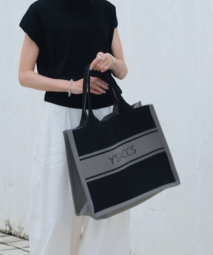 【イザック/Y'SACCS】のウォッシャブルニットトート large インテリア・キッズ・メンズ・レディースファッション・服の通販 founy(ファニー) https://founy.com/ ファッション Fashion レディースファッション Ladies' Fashion Online トップス・カットソー Tops/Tshirt ニット Knit Tops ウォッシャブル Washable スマート Smart トレンド Trend ポケット Pocket |ID: prp329100004563879 ipo3291000000032511214