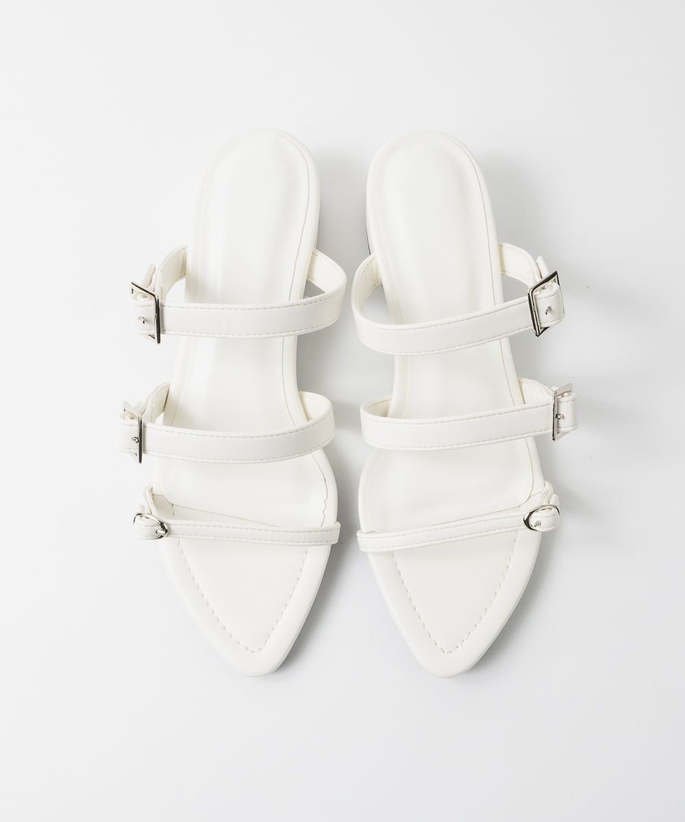 【ボントレ/BONTRE】の【MIONOTIS/ミオノティス】トリプルベルトサンダル/724B インテリア・キッズ・メンズ・レディースファッション・服の通販 founy(ファニー) 　ファッション　Fashion　レディースファッション　Fashion for Women　ベルト&ウエストマーク　Belts & Waist Accessories　春　Spring　サンダル　Sandals, Summer Shoes　シューズ　Shoes, Footwear　バランス　Balance, Style Balance　ラップ　Wrap, Wrap Design　S/S・春夏　SS, Spring/Summer, Warm Season　夏　Summer　ホワイト|ID: prp329100004563888 ipo3291000000032689381
