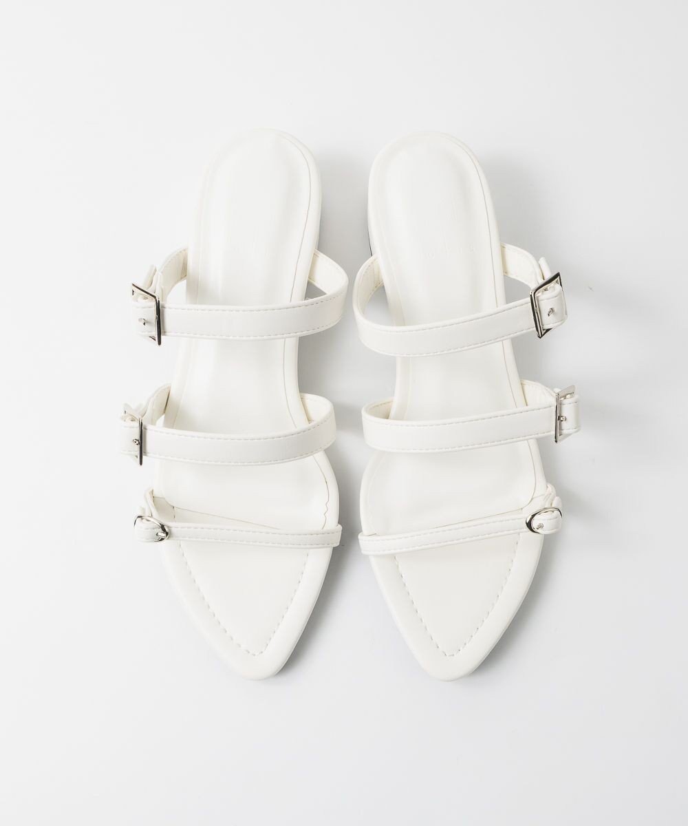 【ボントレ/BONTRE】の【MIONOTIS/ミオノティス】トリプルベルトサンダル/724B インテリア・キッズ・メンズ・レディースファッション・服の通販 founy(ファニー) 　ファッション　Fashion　レディースファッション　Fashion for Women　ベルト&ウエストマーク　Belts & Waist Accessories　春　Spring　サンダル　Sandals, Summer Shoes　シューズ　Shoes, Footwear　バランス　Balance, Style Balance　ラップ　Wrap, Wrap Design　S/S・春夏　SS, Spring/Summer, Warm Season　夏　Summer　ホワイト|ID: prp329100004563888 ipo3291000000033658299