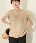 【アメリカンホリック/AMERICAN HOLIC】のきれいめフレンチスリーブコットンプルオーバー Mocha|ID: prp329100004563953 ipo3291000000032393246
