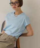 【アメリカンホリック/AMERICAN HOLIC】のきれいめフレンチスリーブコットンプルオーバー Light Blue|ID: prp329100004563953 ipo3291000000032393248