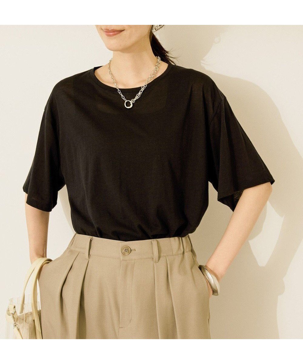 【アメリカンホリック/AMERICAN HOLIC】のシアーボックスTシャツ インテリア・キッズ・メンズ・レディースファッション・服の通販 founy(ファニー) 　ファッション　Fashion　レディースファッション　Fashion for Women　トップス・カットソー　Cut & Sew Tops　シャツ・ブラウス・オフィスカジュアル　Elegant Blouses & Button-Ups　ロングTシャツ・Tシャツ　Longline T-Shirts & Tees　カットソー・ベーシックTシャツ　Cut-and-Sewn Tops / Stretch Tees & Basics　おすすめ　Recommended / Our Picks　カットソー　Cut and Sewn Top　シアー　Sheer, See-Through　ボックス　Boxy, Box Shape　ポケット　Pocket, Pocket Detail　エレガント 上品　Elegant　夏　Summer　春　Spring　S/S・春夏　SS, Spring/Summer, Warm Season　Black|ID: prp329100004563957 ipo3291000000033533278