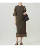 【自由区/JIYU-KU】の【洗える】ハイツイストコットンアセテート ワンピース ダークカーキ|ID: prp329100004563975 ipo3291000000032726482