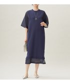 【自由区/JIYU-KU】の【洗える】ハイツイストコットンアセテート ワンピース インディゴブルー|ID: prp329100004563975 ipo3291000000032726484