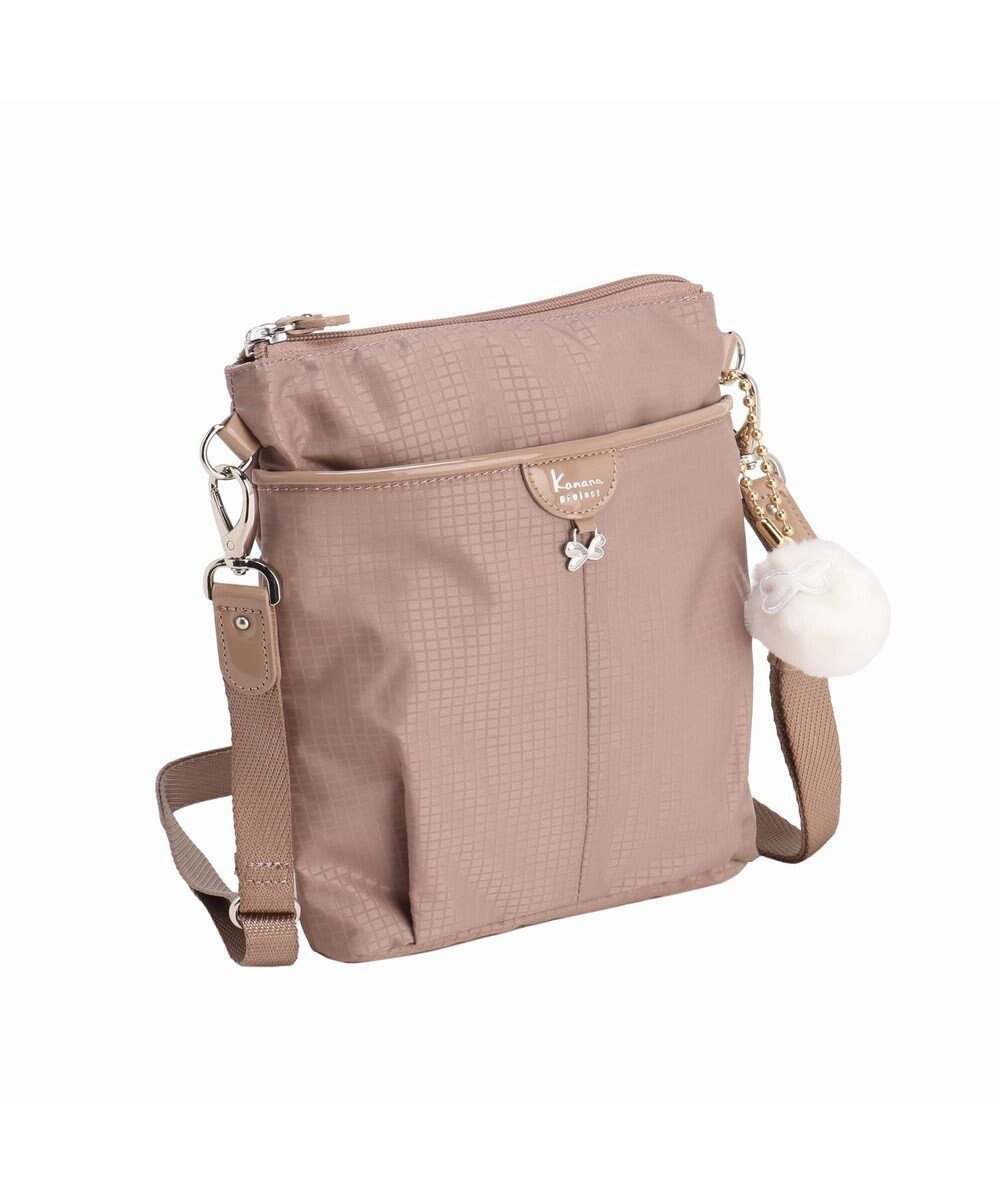 【エースバッグズアンドラゲッジ/ACE BAGS & LUGGAGE】のKanana project COLLECTION シェリ ショルダーバッグ 縦 17941 カナナプロジェクト コレクション インテリア・キッズ・メンズ・レディースファッション・服の通販 founy(ファニー) 　ファッション　Fashion　レディースファッション　Fashion for Women　コレクション　Collection, Seasonal Line　コンパクト　Compact, Small Size　軽量　Lightweight, Ultra Light　ショルダー　Shoulder, Shoulder Strap　財布　Wallet, Purse　フロント　Front, Front Design　ポケット　Pocket, Pocket Detail　メッシュ　Mesh, Net Fabric　リュック　Backpack, Rucksack　ワンポイント　One Point, Statement Accent　再入荷　Restock / Back in Stock　おすすめ　Recommended / Our Picks　旅行　Travel　スーツケース キャリーケース　Suitcase / Carry Case　エレガント 上品　Elegant　ギフト プレゼント　Gift / Present　ベージュ|ID: prp329100004563981 ipo3291000000032719767