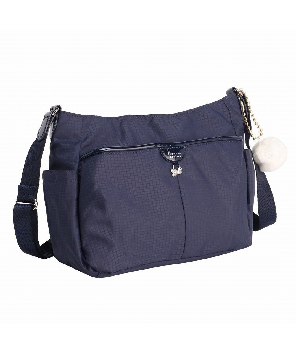 【エースバッグズアンドラゲッジ/ACE BAGS & LUGGAGE】のKanana project COLLECTION シェリ ショルダーバッグ 横M 17943 カナナプロジェクト コレクション インテリア・キッズ・メンズ・レディースファッション・服の通販 founy(ファニー) 　ファッション　Fashion　レディースファッション　Fashion for Women　クッション　Cushion, Throw Pillow　コレクション　Collection, Seasonal Line　軽量　Lightweight, Ultra Light　スマホ　Smartphone, Mobile Device　財布　Wallet, Purse　フロント　Front, Front Design　ポケット　Pocket, Pocket Detail　メッシュ　Mesh, Net Fabric　リュック　Backpack, Rucksack　ワンポイント　One Point, Statement Accent　再入荷　Restock / Back in Stock　旅行　Travel　スーツケース キャリーケース　Suitcase / Carry Case　エレガント 上品　Elegant　ギフト プレゼント　Gift / Present　ネイビー|ID: prp329100004563985 ipo3291000000032275303