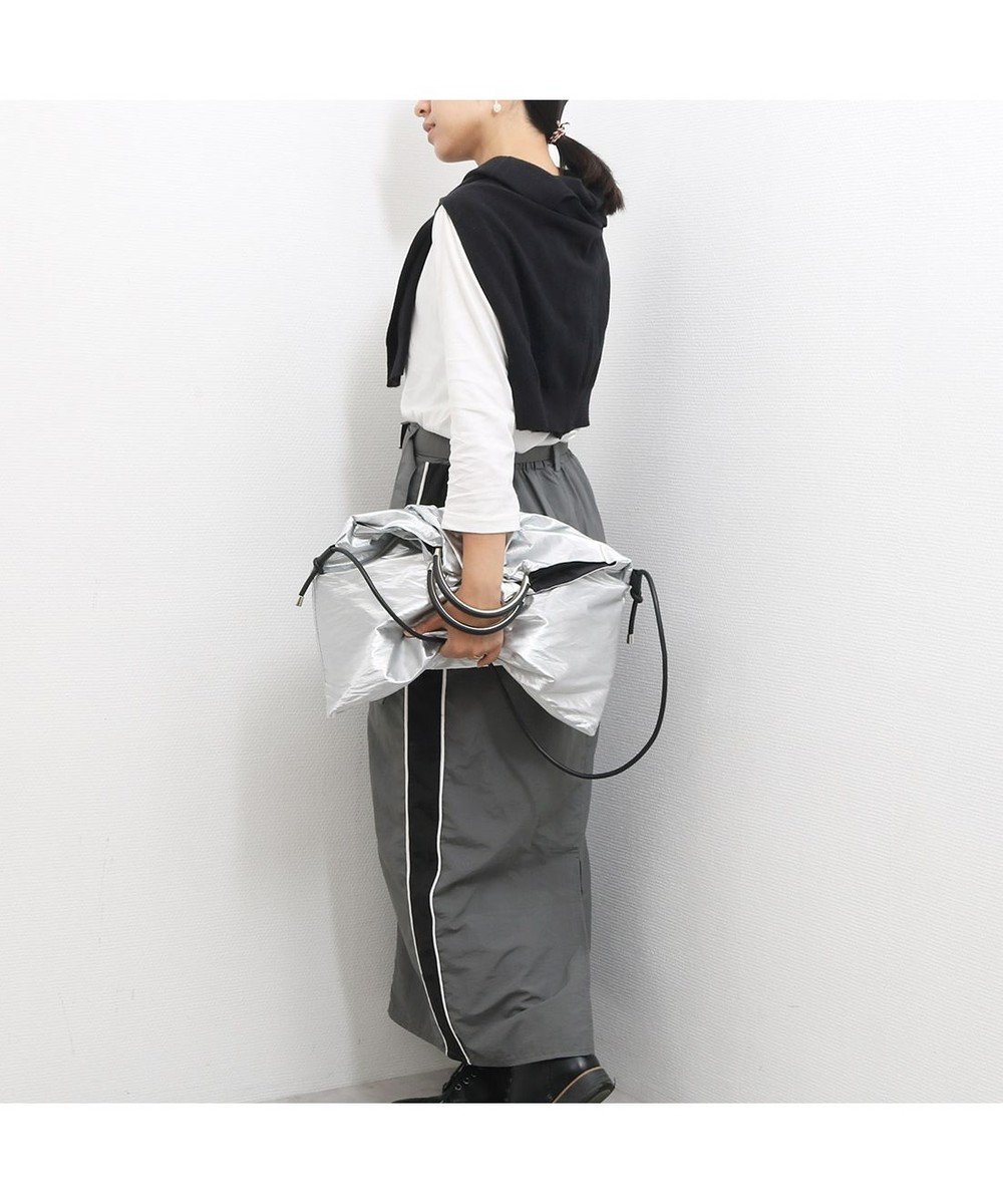 【アンビリオン/UNBILLION】のカシュカシュ cachecache / コンビ金手ハンドル2wayトート インテリア・キッズ・メンズ・レディースファッション・服の通販 founy(ファニー) 　ファッション　Fashion　レディースファッション　Fashion for Women　バッグ　Bags　カラフル　Colorful Design　コンビ　Combo, Combination Style　ショルダー　Shoulder, Shoulder Strap　財布　Wallet, Purse　ハンド　Hand, Handmade　ポケット　Pocket, Pocket Detail　ポーチ　Pouch, Small Case　ミックス　Mix, Mixed Style　モチーフ　Motif, Design Theme　再入荷　Restock / Back in Stock　シルバー|ID: prp329100004564001 ipo3291000000033533411