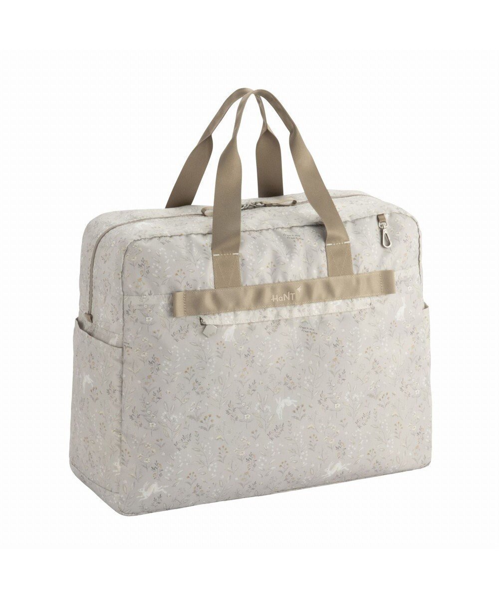 【エースバッグズアンドラゲッジ/ACE BAGS & LUGGAGE】のHaNT トラベルアクセサリー 折り畳みボストンバッグ 41L 17722 ハント インテリア・キッズ・メンズ・レディースファッション・服の通販 founy(ファニー) 　ファッション　Fashion　レディースファッション　Fashion for Women　アクセサリー　Fashion Accessories　コンパクト　Compact, Small Size　セットアップ　Set-Up, Coordinated Outfit　トラベル　Travel, Travel Gear　パターン　Pattern, Design Print　フロント　Front, Front Design　ボストンバッグ　Boston Bag, Retro Bag　ポケット　Pocket, Pocket Detail　ポーチ　Pouch, Small Case　メッシュ　Mesh, Net Fabric　リュック　Backpack, Rucksack　再入荷　Restock / Back in Stock　旅行　Travel　スーツケース キャリーケース　Suitcase / Carry Case　グレーフラワー|ID: prp329100004564448 ipo3291000000036151977