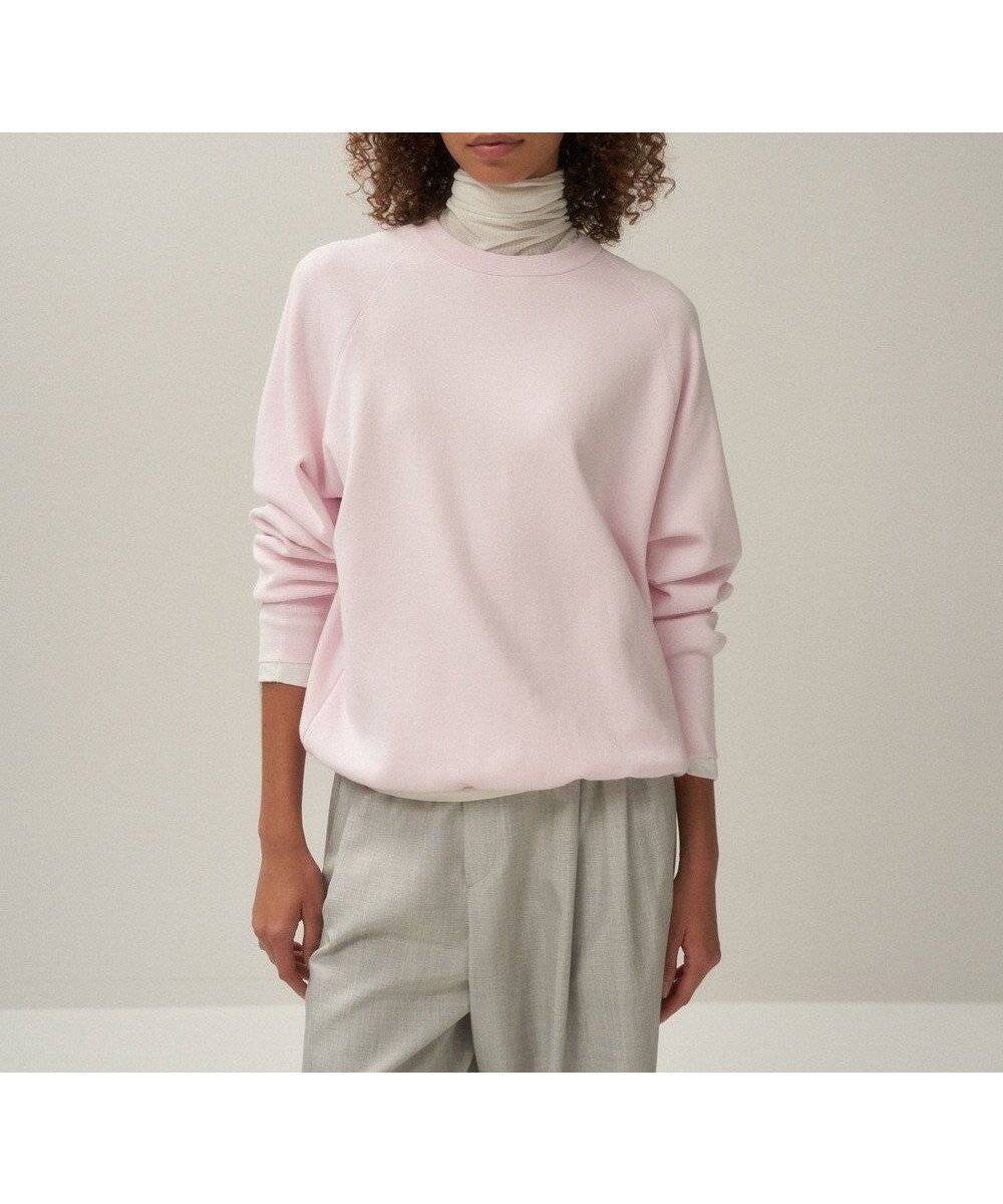 【エイトン/ATON】の50/3 ORGANIC SMOOTH クルーネックセーター インテリア・キッズ・メンズ・レディースファッション・服の通販 founy(ファニー) 　ファッション　Fashion　レディースファッション　Ladies' Fashion Online　トップス・カットソー　Tops/Tshirt　ニット　Knit Tops　インド　India　オーガニック　Organic　春　Spring　スウェット　Sweat　セーター　Sweater　ダブル　Double　リラックス　Relax　S/S・春夏　Ss・Spring/Summer　夏　Summer　PINK|ID: prp329100004564607 ipo3291000000032675587