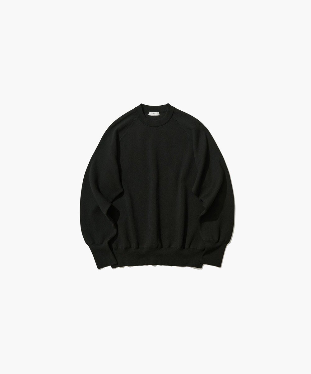 【エイトン/ATON】の50/3 ORGANIC SMOOTH クルーネックセーター インテリア・キッズ・メンズ・レディースファッション・服の通販 founy(ファニー) 　ファッション　Fashion　レディースファッション　Ladies' Fashion Online　トップス・カットソー　Tops/Tshirt　ニット　Knit Tops　インド　India　オーガニック　Organic　春　Spring　スウェット　Sweat　セーター　Sweater　ダブル　Double　リラックス　Relax　S/S・春夏　Ss・Spring/Summer　夏　Summer　BLACK|ID: prp329100004564607 ipo3291000000032675589