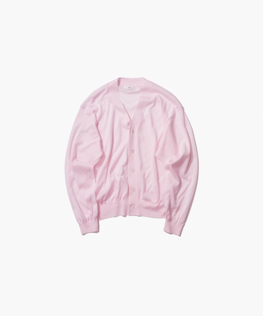 【エイトン/ATON】のCOMPACT COTTON Vネックニットカーディガン 人気、トレンドファッション・服の通販 founy(ファニー) 　ファッション　Fashion　レディースファッション　Fashion for Women　トップス・カットソー　Cut & Sew Tops　ニット　Knit Tops & Sweaters　カーディガン・羽織り　Layered Style Cardigans　Vネックトップス　V-Neck Tops / V-Cut Neckline Shirts　カーディガン　Cardigan, Knitwear　シルク　Silk, 100% Silk　ボトム　Bottoms, Lower Wear　ラグジュアリー　Luxury, Elegant　リネン　Linen, Linen Fabric　ワイド　Wide, Wide Fit　夏　Summer　春　Spring　S/S・春夏　SS, Spring/Summer, Warm Season　 other-1|ID: prp329100004564617 ipo3291000000032991441