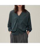 【エイトン/ATON】のCOMPACT COTTON Vネックニットカーディガン GREEN|ID: prp329100004564617 ipo3291000000032991443