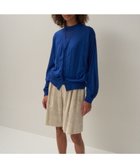【エイトン/ATON】のCOMPACT COTTON Vネックニットカーディガン BLUE|ID: prp329100004564617 ipo3291000000032991444