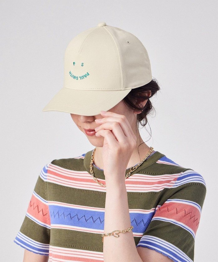 【ポール スミス/Paul Smith】のHappy ベースボールキャップ インテリア・キッズ・メンズ・レディースファッション・服の通販 founy(ファニー) https://founy.com/ ファッション Fashion レディースファッション Fashion for Women キャップ&ハット Hats & Caps おすすめ Recommended / Our Picks キャップ Cap, Baseball Cap ギフト プレゼント Gift / Present グラフィック Graphic, Graphic Design フロント Front, Front Design ベーシック Basic, Essential 帽子 Hat, Headwear |ID: prp329100004564653 ipo3291000000033077168
