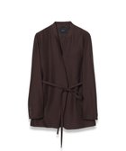 【ジョゼフ/JOSEPH】のソフトコットンシルク ノーカラージャケット 人気、トレンドファッション・服の通販 founy(ファニー) ファッション Fashion レディースファッション WOMEN アウター Coat Outerwear ジャケット Jackets ノーカラージャケット No Collar Leather Jackets シルク Silk ジャケット Jacket フィット Fit ラップ Wrap レギュラー Regular 夏 Summer 春 Spring S/S・春夏 Ss・Spring/Summer 軽量 Lightweight thumbnail Ebony|ID: prp329100004564672 ipo3291000000032281553