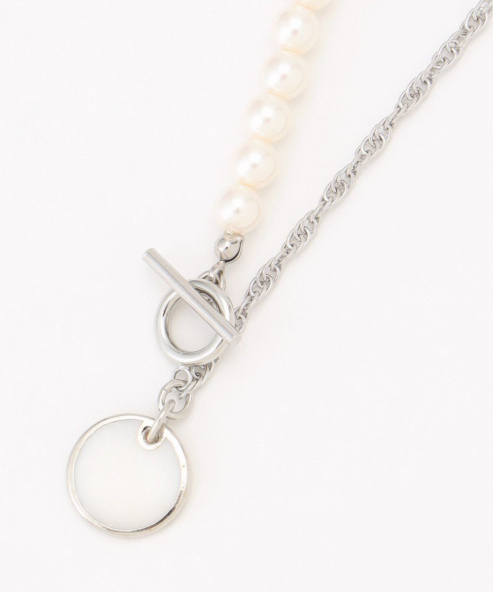 【ジェイプレスヨークストリート/J.PRESS YORK STREET】の【WOMEN】パールチェーン 2WAYネックレス インテリア・キッズ・メンズ・レディースファッション・服の通販 founy(ファニー) 　ファッション　Fashion　レディースファッション　WOMEN　ジュエリー　Jewelry　ネックレス　Necklaces　アクセサリー　Accessories　クラシカル　Classical　シルバー　Silver　チェーン　Chain　ネックレス　Necklace　パール　Pearl　モダン　Modern　ロング　Long　エレガント 上品　Elegant　シルバー系|ID: prp329100004564685 ipo3291000000032281653