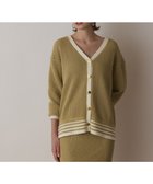 【グレース コンチネンタル/GRACE CONTINENTAL】のメッシュラインニットカーディガン 人気、トレンドファッション・服の通販 founy(ファニー) ファッション Fashion レディースファッション Ladies' Fashion Online トップス・カットソー Tops/Tshirt ニット Knit Tops カーディガン Cardigans おすすめ Recommend カーディガン Cardigan ショルダー Shoulder ストレッチ Stretch ドロップ Drop メタル Metal メッシュ Mesh 夏 Summer 定番 Standard 春 Spring S/S・春夏 Ss・Spring/Summer thumbnail イエロー|ID: prp329100004564702 ipo3291000000032650500