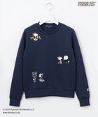 【23区 ゴルフ/NIJYUSANKU GOLF】の【WOMEN】『PEANUTS』コラボプリントトレーナー ネイビー系|ID: prp329100004564729 ipo3291000000035642031
