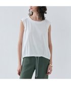 【ベイジ,/BEIGE,】の【洗える】IXIA / コットンノースリーブドロストトップス White|ID: prp329100004564737 ipo3291000000033464091
