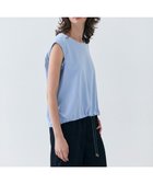 【ベイジ,/BEIGE,】の【洗える】IXIA / コットンノースリーブドロストトップス Sax|ID: prp329100004564737 ipo3291000000033464092