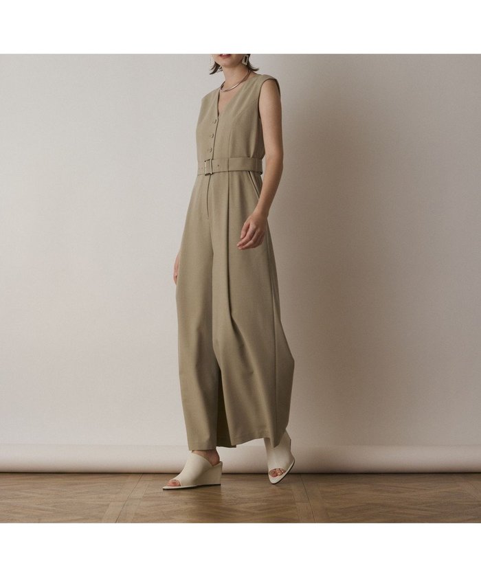 【グレース コンチネンタル/GRACE CONTINENTAL】のベルト付サロペット インテリア・キッズ・メンズ・レディースファッション・服の通販 founy(ファニー) https://founy.com/ ファッション Fashion レディースファッション Fashion for Women ワンピース Dresses オールインワン・ワンピース Dresses and Jumpsuits サロペット&オールインワン Dungarees & Jumpsuit Styles ベルト&ウエストマーク Belts & Waist Accessories おすすめ Recommended / Our Picks サロペット Overalls, Salopette ワイド Wide, Wide Fit 今季 This Season, Current Season |ID: prp329100004564842 ipo3291000000033577336