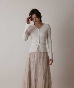 【グレース コンチネンタル/GRACE CONTINENTAL】のビジューリブニットトップ 人気、トレンドファッション・服の通販 founy(ファニー) ファッション Fashion レディースファッション WOMEN トップス・カットソー Tops/Tshirt ニット Knit Tops おすすめ Recommend セーター Sweater バランス Balance ビジュー Bijou フィット Fit フロント Front エレガント 上品 Elegant 夏 Summer 春 Spring S/S・春夏 Ss・Spring/Summer |ID:prp329100004564847