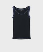 【ポール スミス/Paul Smith】の【洗える】カラーステッチ リブ ノースリーブ ブラック|ID: prp329100004564885 ipo3291000000032765941