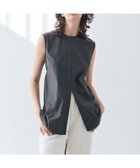【ベイジ,/BEIGE,】の【洗える・GISELe 6月号掲載】MALLOW / バックリボンコットンノースリーブブラウス Slate|ID: prp329100004564899 ipo3291000000032282923