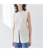 【ベイジ,/BEIGE,】の【洗える・GISELe 6月号掲載】MALLOW / バックリボンコットンノースリーブブラウス Meringue|ID: prp329100004564899 ipo3291000000032640418