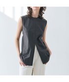 【ベイジ,/BEIGE,】の【洗える・GISELe 6月号掲載】MALLOW / バックリボンコットンノースリーブブラウス Slate|ID: prp329100004564899 ipo3291000000032640421