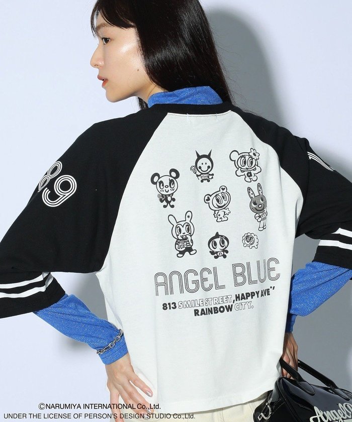 【グリーンパークス/Green Parks】のANGEL BLUEラグラン配色プルオーバー インテリア・キッズ・メンズ・レディースファッション・服の通販 founy(ファニー) https://founy.com/ ファッション Fashion レディースファッション Fashion for Women トップス・カットソー Cut & Sew Tops シャツ・ブラウス・オフィスカジュアル Elegant Blouses & Button-Ups ロングTシャツ・Tシャツ Longline T-Shirts & Tees カジュアルプルオーバー・ニットトップス Pullovers & Knit Tops / Casual Pullovers カットソー・ベーシックTシャツ Cut-and-Sewn Tops / Stretch Tees & Basics カットソー Cut and Sewn Top キャラクター Character, Licensed Characters コンパクト Compact, Small Size デニム Denim, Jeans Material トレンド Trend, Trending Now フォルム Silhouette, Form プリント Print, Printed Pattern ポケット Pocket, Pocket Detail 人気 Popular, Best Seller 夏 Summer 春 Spring S/S・春夏 SS, Spring/Summer, Warm Season |ID: prp329100004564943 ipo3291000000032618843