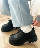 【ウィゴー/WEGO】のレースアップシューズ ブラック|ID: prp329100004564972 ipo3291000000033480636