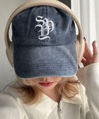 【ウィゴー/WEGO】のロゴ刺繍ピグメントキャップ ネイビー|ID: prp329100004564974 ipo3291000000032283447